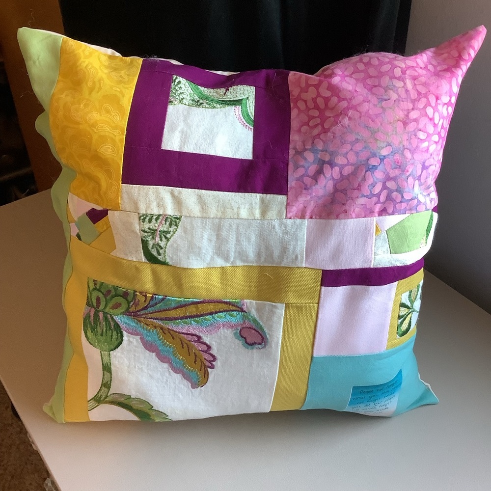 ‘Pillow Talk’ custom decorative pillow